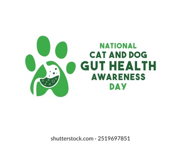 National Cat and Dog Gut Health Awareness Day. Eps 10.