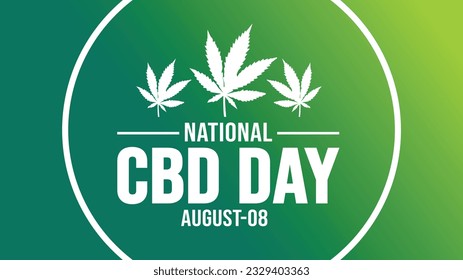 national cbd day background template. Holiday concept. background, banner, placard, card, and poster design template with text inscription and standard color. vector illustration.