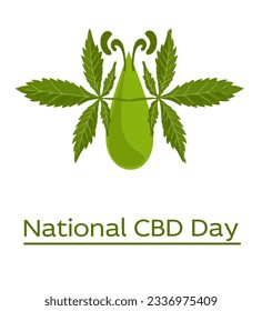 Ilustración vectorial del Día Nacional del CDB sobre fondo blanco