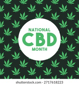 National CBD Month. January. Eps 10.