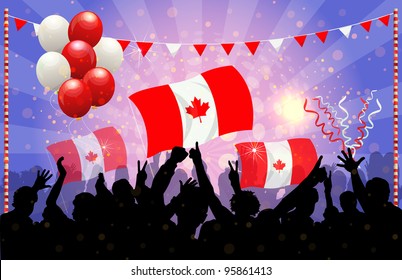 National Celebration Vector Canada