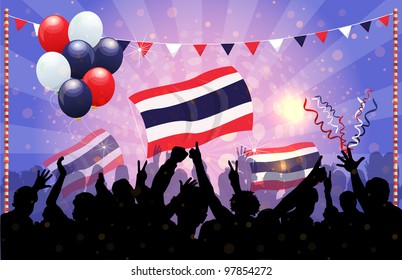 National Celebration Vector Thailand