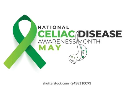 National Celiac disease awareness month. background, banner, card, poster, template. Vector illustration.