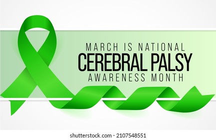 National Cerebral Palsy awareness month is observed every year in March, CP is a group of disorders that affect a person's ability to move and maintain balance and posture. Vector illustration