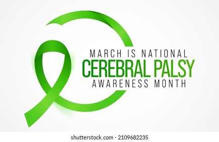National Cerebral Palsy awareness month is observed every year in March, CP is a group of disorders that affect a person's ability to move and maintain balance and posture. Vector illustration