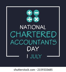National Chartered Accountants Day, held on 1 July.