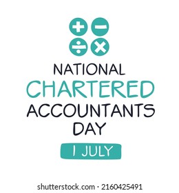 National Chartered Accountants Day, held on 1 July.