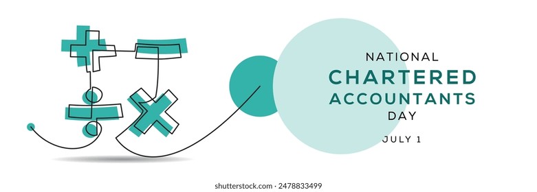 National Chartered Accountants Day am 1. Juli.