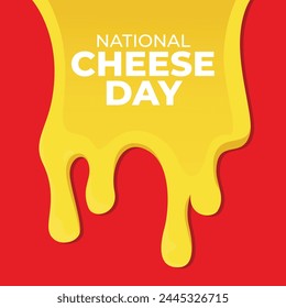 National Cheese Day design template good for celebration usage. cheese. cheese vector template. flat design. vector eps 10.