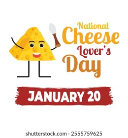 National Cheese Lovers Day Banner Design illustration