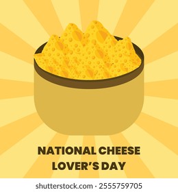 National Cheese Lovers Day Banner Design illustration