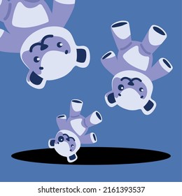 national child abuse, falling teddy in a hole