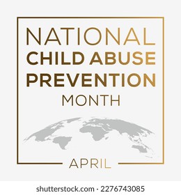National Child Abuse Prevention Month, held on April.
