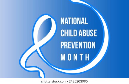 National Child Abuse Prevention Month Observed every year of April, Vector banner, flyer, poster and social medial template design.