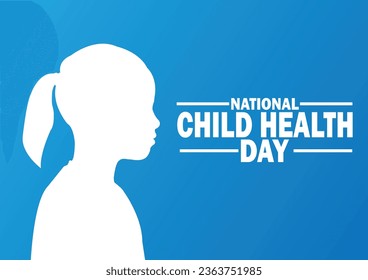 National Child Health Day.Vector illustration Suitable for greeting card, poster and banner.