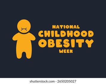 National Childhood Obesity Week. July. Eps 10.
