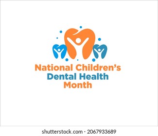 national children's dental health month logo designs