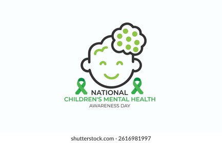 National Children's Mental Health Awareness Day. background, banner, card, poster, template. Vector illustration.