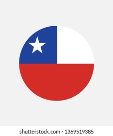 National Chile flag official colors and proportion correctly. National Chile flag  Vector illustration. EPS10. Chile flag vector icon, simple, flat design for web or mobile app.