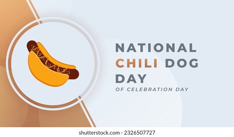 National Chili Dog Day Celebration Vector Design Illustration for Background, Poster, Banner, Advertising, Greeting Card