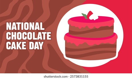 national chocolate cake day with delicious chocolate cake