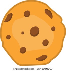 National chocolate chip cookie day. Delicious sweet cookies. Chocolate chip cookie vector illustration. Sweets and sweet products