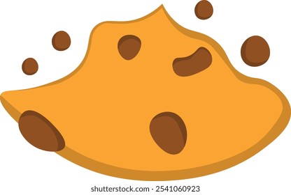 National chocolate chip cookie day. Delicious sweet cookies. Chocolate chip cookie vector illustration. Sweets and sweet products