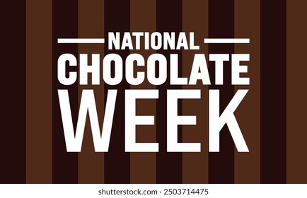 National Chocolate Chip Cookie  week is observed every year in  October. Holiday concept. Template for background, banner, card, poster, placard, design template with unique shapes with standard color