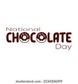 National Chocolate Day 2024. Chocolate logo ,National chocolate logo