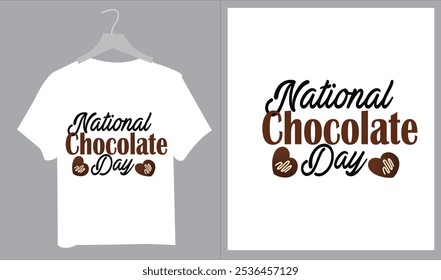 National chocolate day t-shirt Design