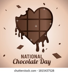 National Chocolate Day Vector Illustration