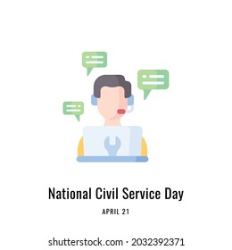 National Civil Service Day, Vector illustration design.
