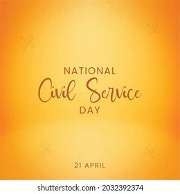 National Civil Service Day, Vector Illustration Design.
