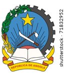 the national coat of arms of Angola