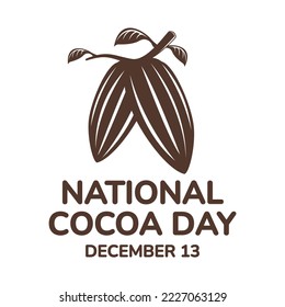 Ilustración de vectores del Día Nacional del Cacao