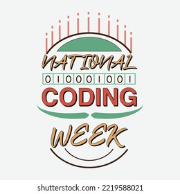 National Coding Week Tshirt Design