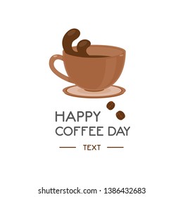 National Coffee Day Vector Illustration. Template for poster, banner or greeting card.