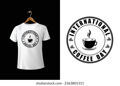 National Coffee Day Vector T-Shirt Design