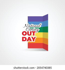 National Coming Out Day. Color Design