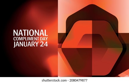 Nationaler Kompliment-Tag. Design geeignet für Grußkartenposter und Banner