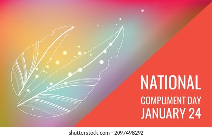 National Compliment Day. Design suitable for greeting card poster and banner