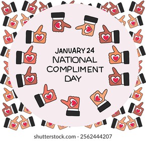 National Compliment Day vector illustration. Good for banner, poster, greeting card, party card, invitation, template, advertising, campaign, and social media.