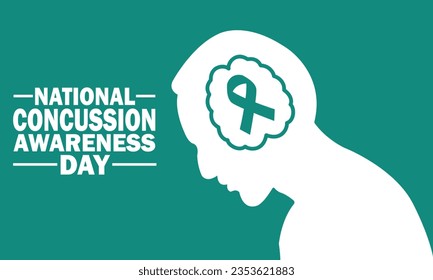 National Concussion Awareness Day Vector illustration. Health concept. Template for background, banner, card, poster with text inscription.