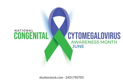 National Congenital Cytomegalovirus awareness month. background, banner, card, poster, template. Vector illustration.