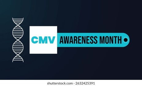 National Congenital Cytomegalovirus awareness month design templet