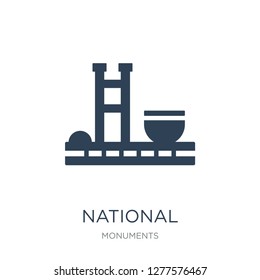 national congress of brazil icon vector on white background, national congress of brazil trendy filled icons from Monuments collection, national congress of brazil vector illustration
