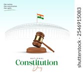 National Constitution Day and Constitution Day of India Social Media Post