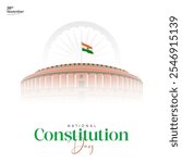 National Constitution Day and Constitution Day of India Social Media Post