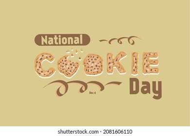 Día nacional de cookies Diciembre 4, filiación vectorial