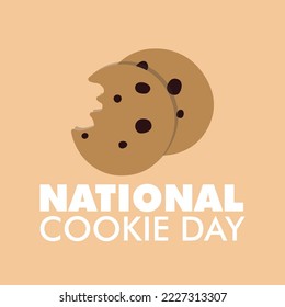 National Cookie Day Design Element